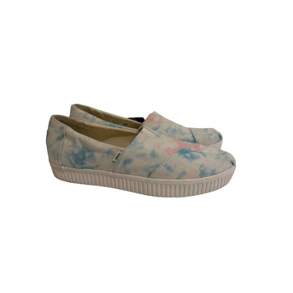 TOMS Alpargata Tie Dye Print Slip On Flats Size 9 NEW - Picture 4 of 7